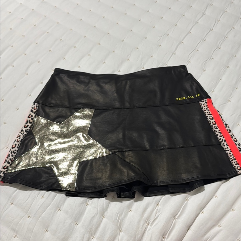 Black Skirt with Gold Star by Lucky in Love